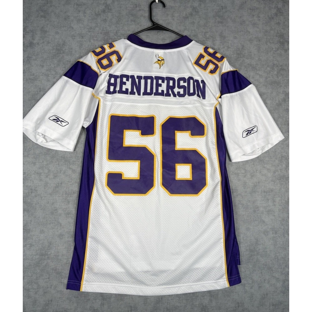 Vintage Reebok E.J. Henderson #56 Minnesota Vikings Jersey S +2 Stitched NFL
